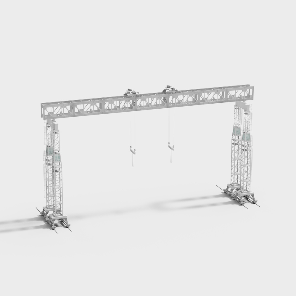 Modern engineering site tower crane