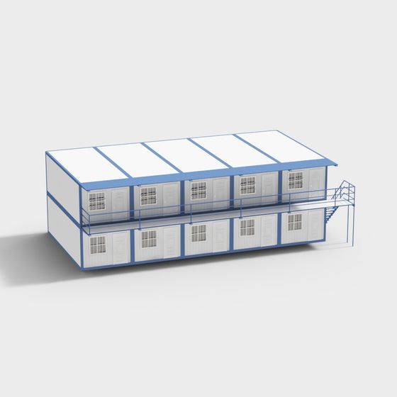 Stylish Container Dormitory 3D model