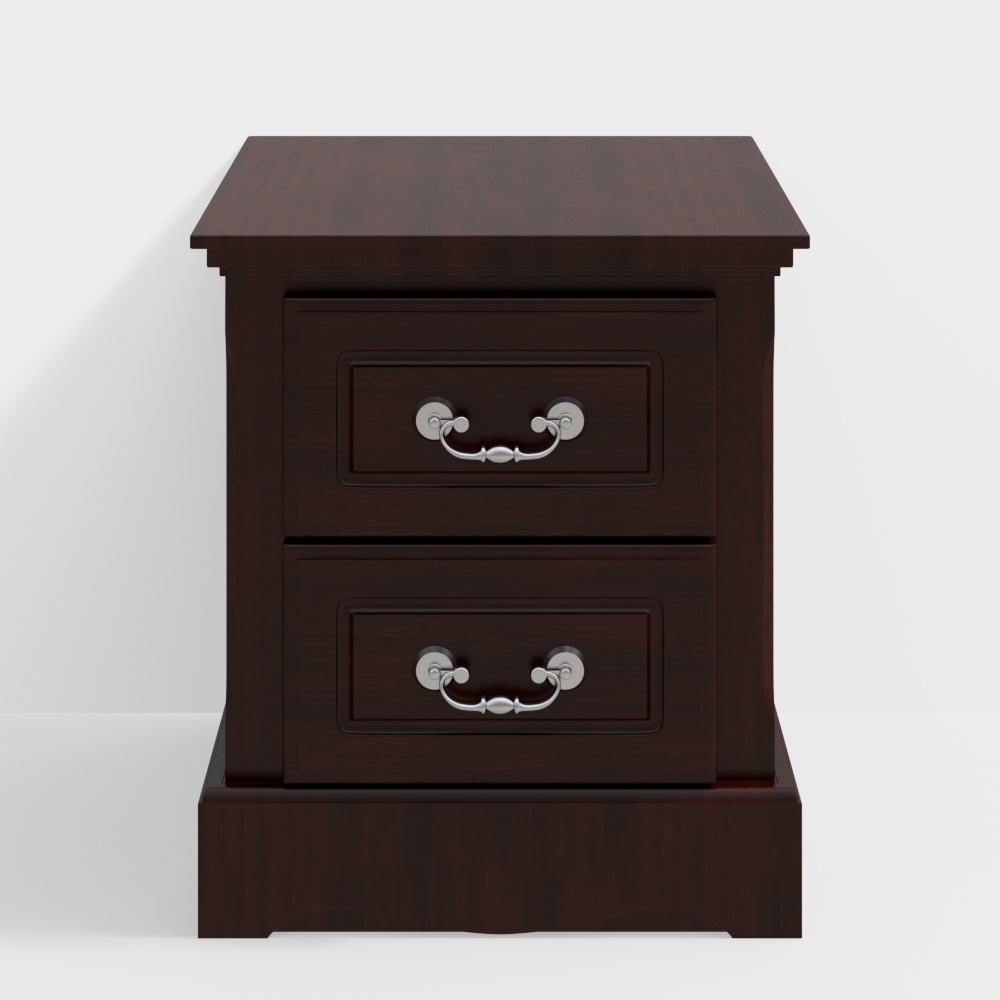 Retro Nightstand 3D Model for Elegant Interiors