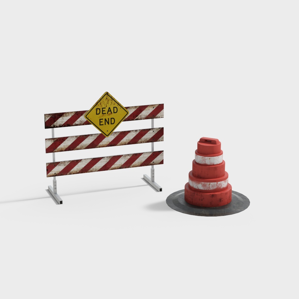 Modern engineering site signage