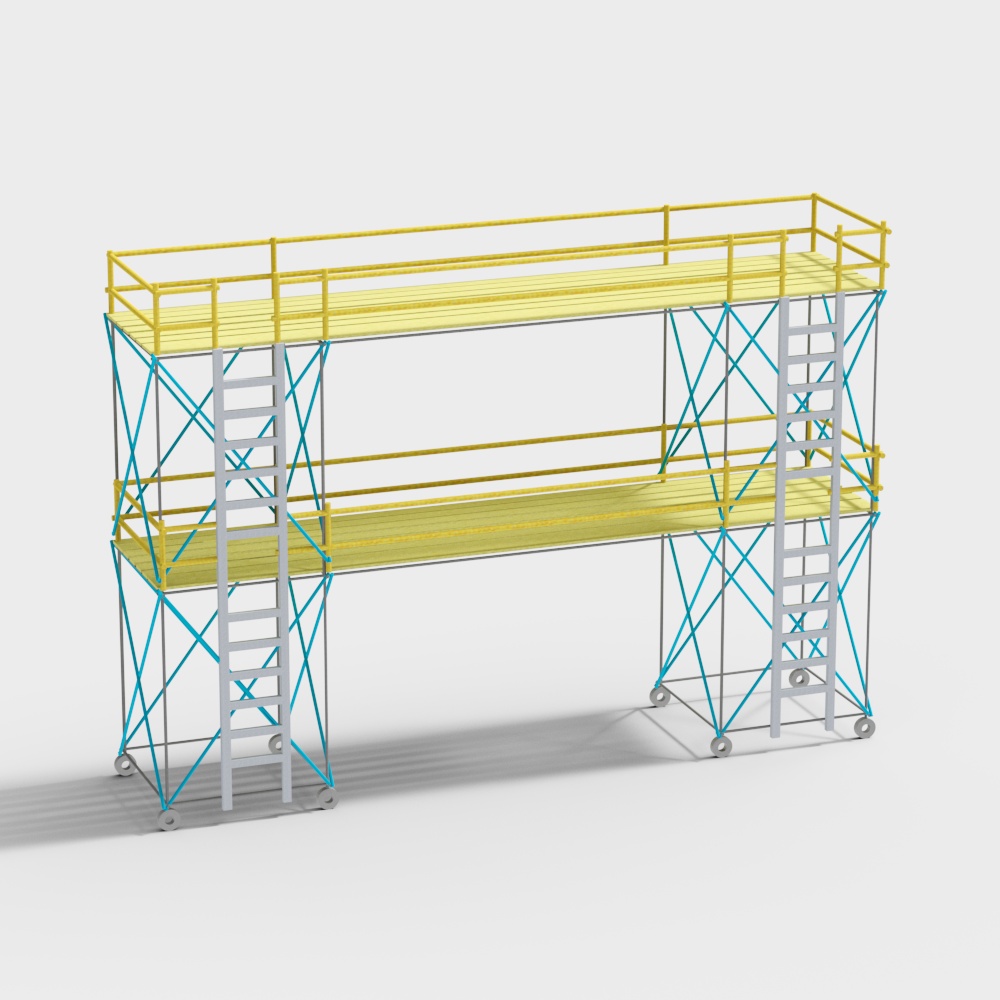 Mobile iron frame at modern engineering site