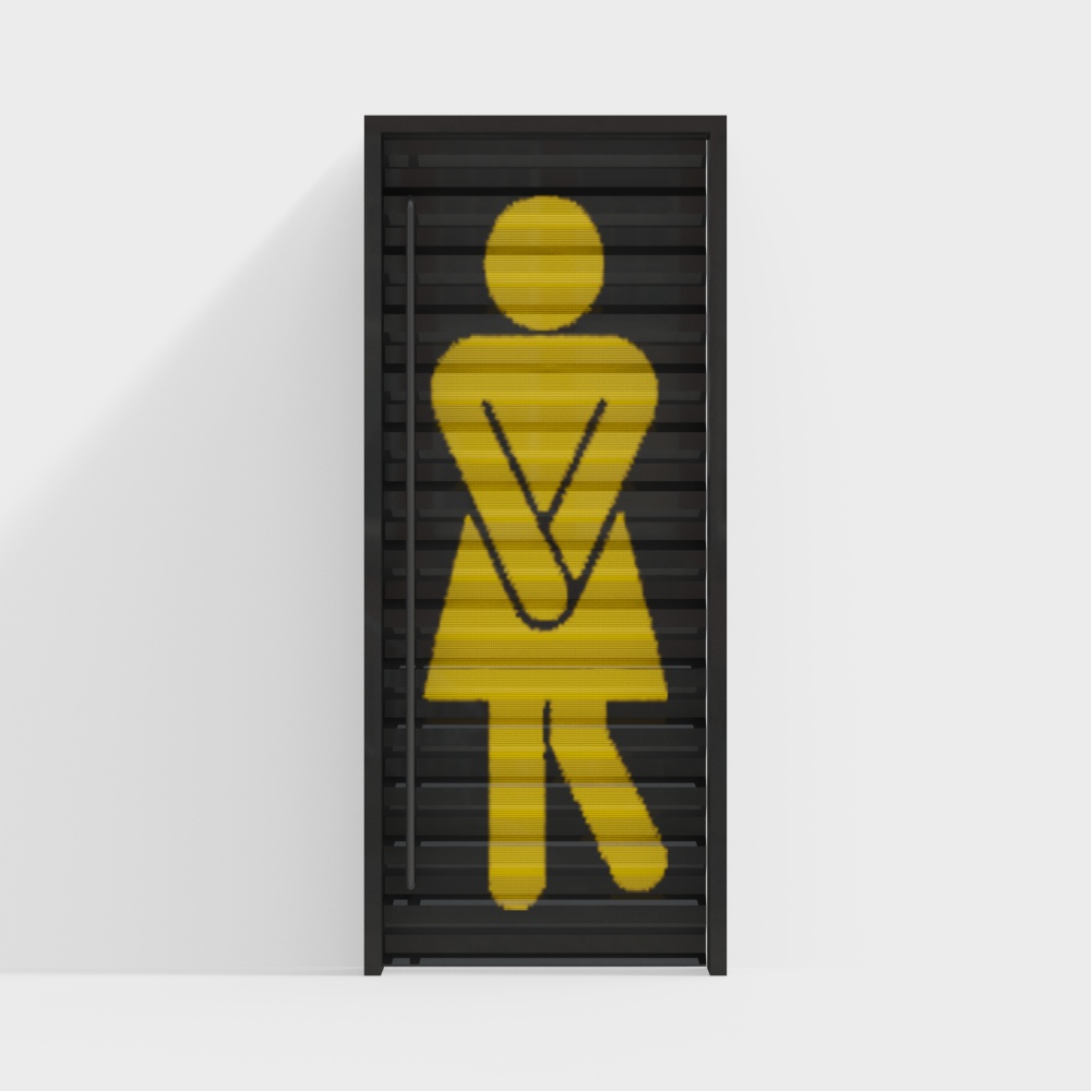 Puerta del baño de mujeres para baño Loft industrial