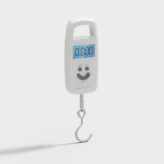 Sleek Portable Electronic Scale 3D model for Modern Uses