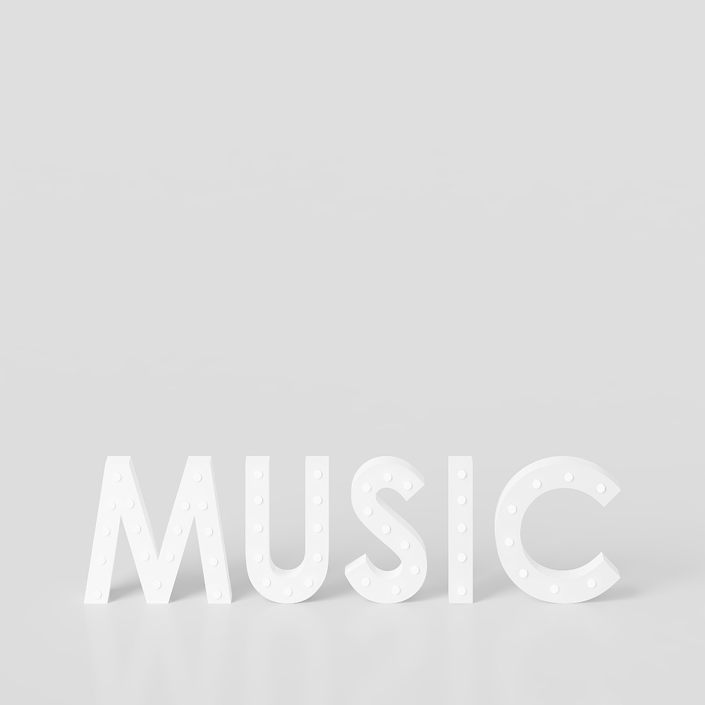 Modern music classroom floor lamp