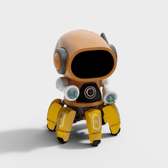 Futuristic 3D Robot Model for Creative Projects