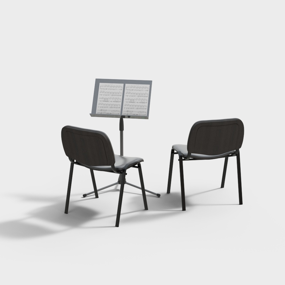 Modern music classroom table and chair combination