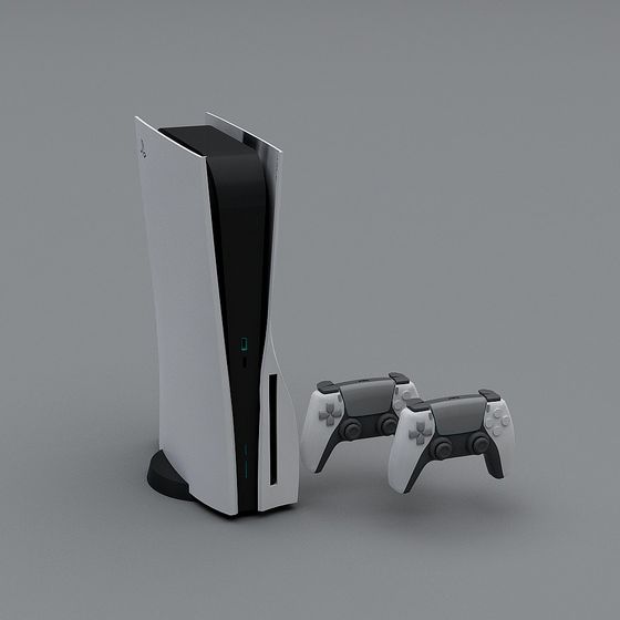 Modern Gaming Console 3D model