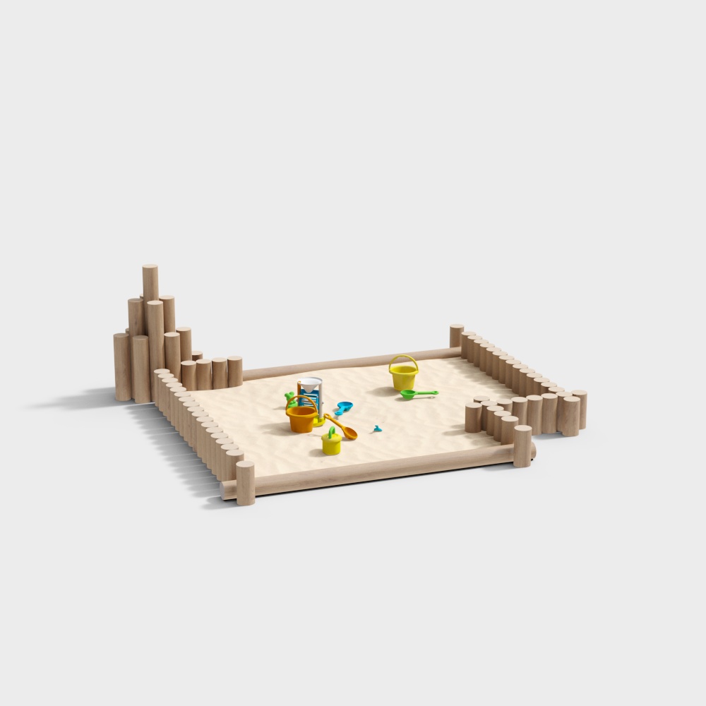 Modern kindergarten sand pool