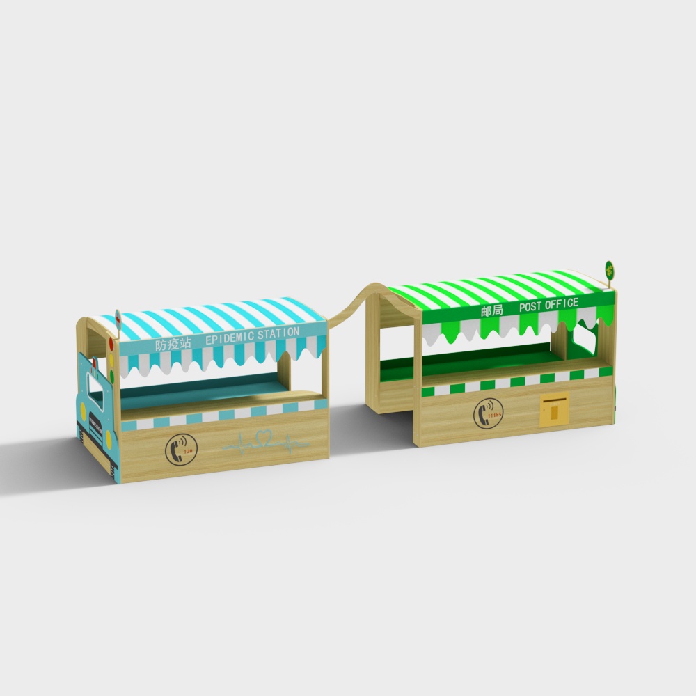 Community Service Kiosk 3D model