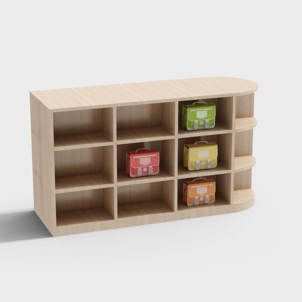 Modern kindergarten storage cabinet