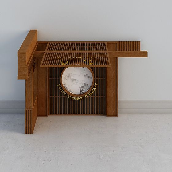 Family Massage and Reflexology 3D model for Tranquil Spaces