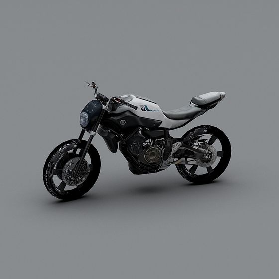 Futuristic Cyberpunk Motorcycle 3D model