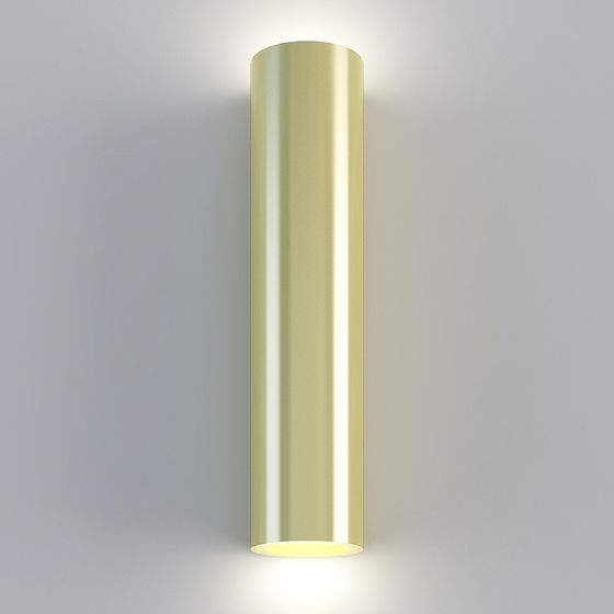 Elegant Golden Column Lamp 3D Model