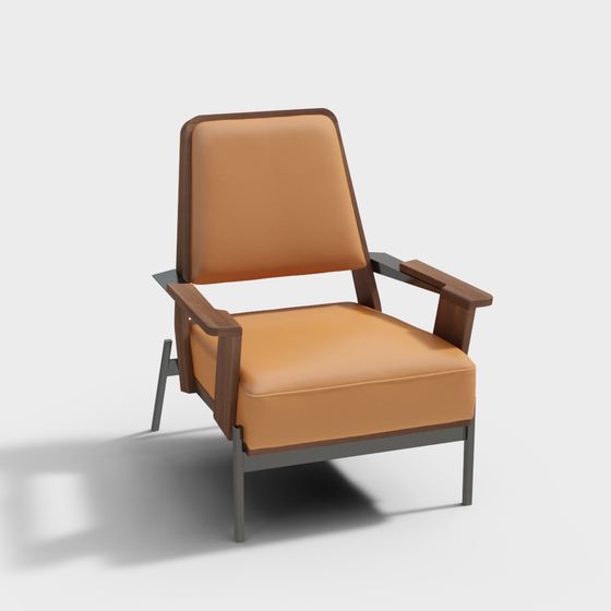 Elegant Vintage Modern Chair 3D model
