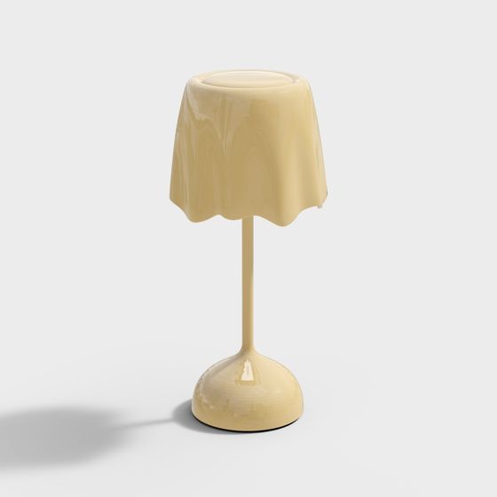 Elegant Low-Poly Table Lamp 3D model for Creative Projects