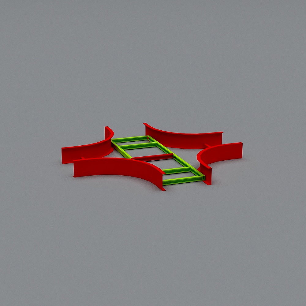 Abstract Geometric Frame 3D model