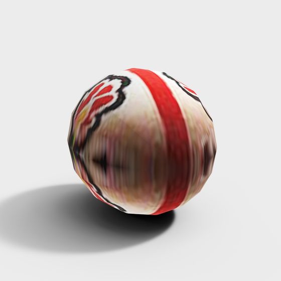 Vibrant Low-Poly Sphere 3D model