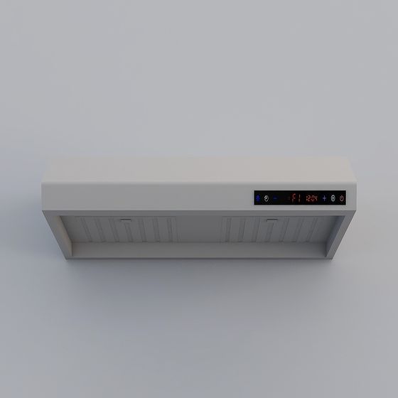 Sleek Minimalist Kitchen Hood 3D model