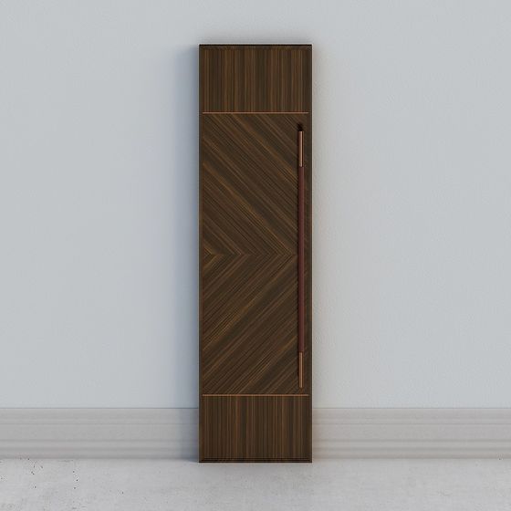 Wooden Rotating Door 3D model