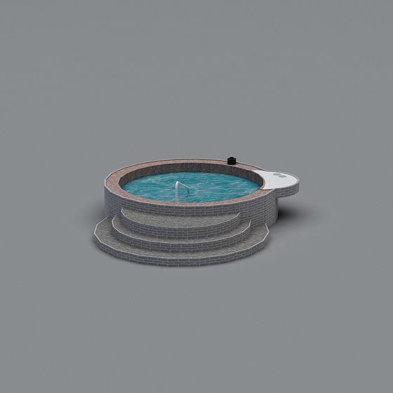 Relaxing Gray Sauna 3D Model