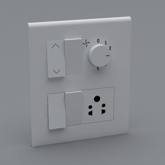 Minimalist Wall Outlet 3D model