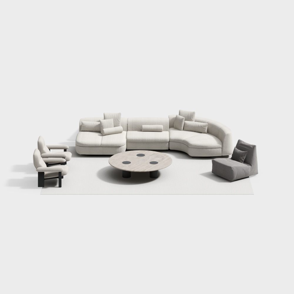 현대 단면 소파