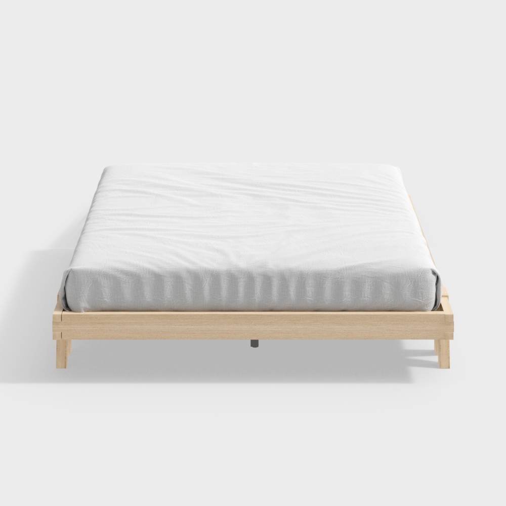 Original Craftsman - Log Series - 807 Bed frame without headboard