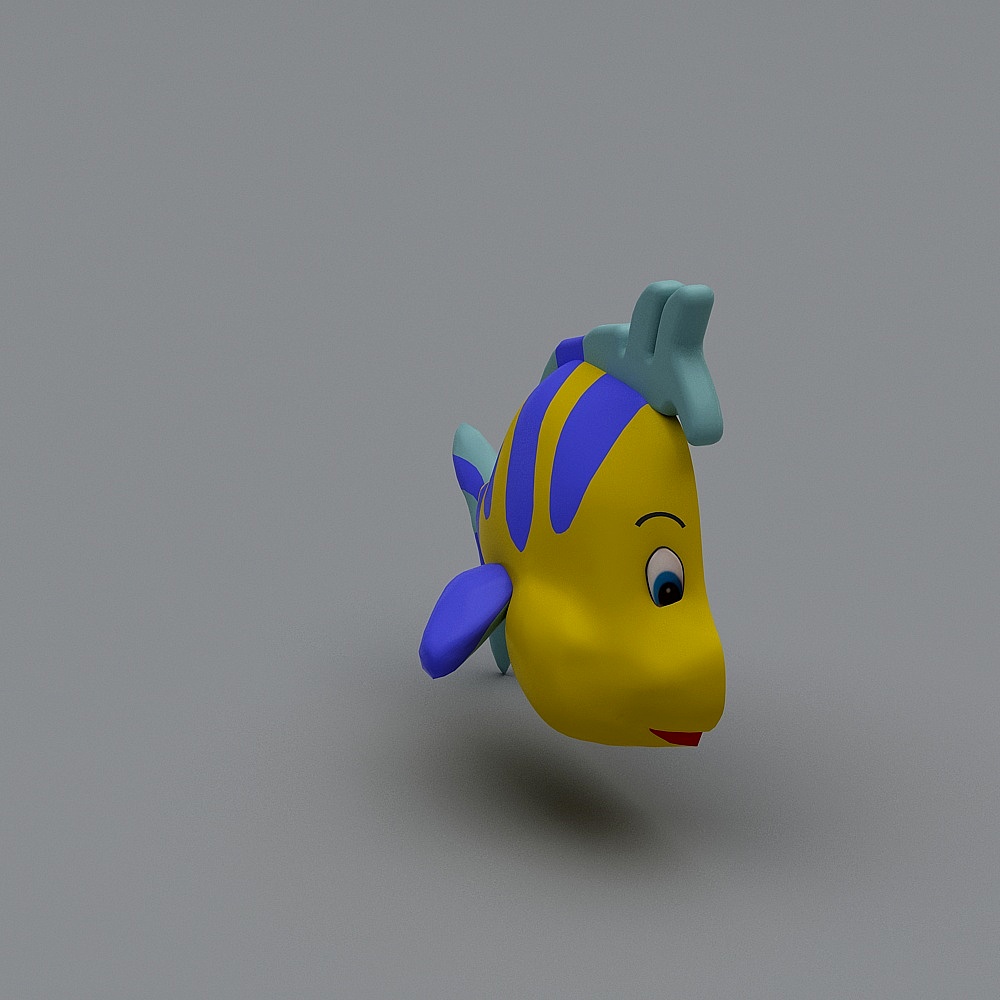 Colorful Clownfish 3D Model for Creative Projects