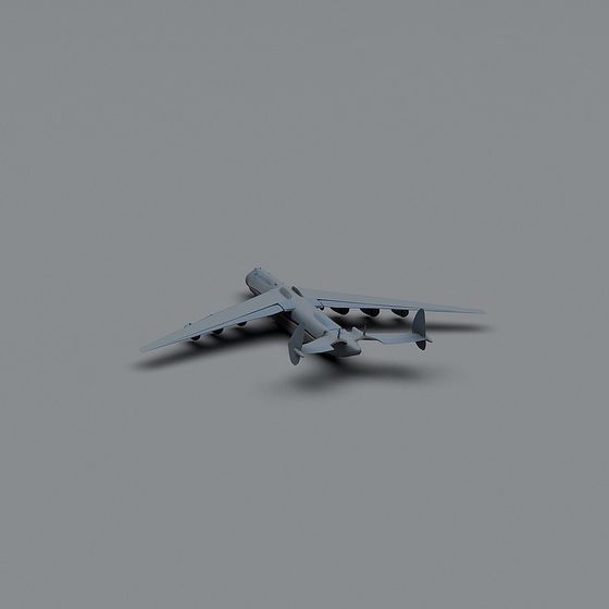 Low Poly Transportation Plane 3D model