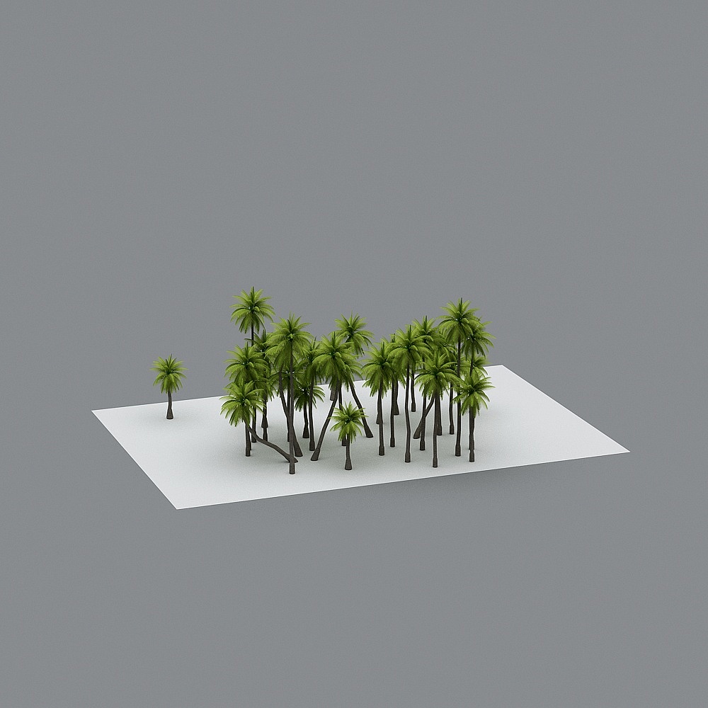 Tropical Palm Jungle 3D model