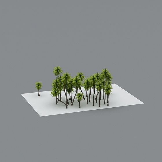 Tropical Palm Jungle 3D model