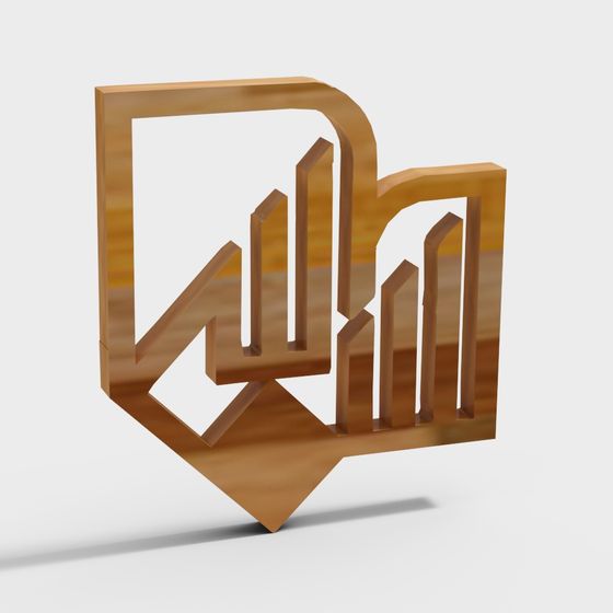 Elegant Low-Poly 3D Model for Modern Art Spaces