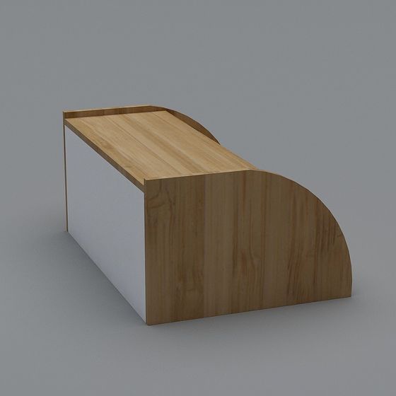 Unique Curved Wooden 3D Model