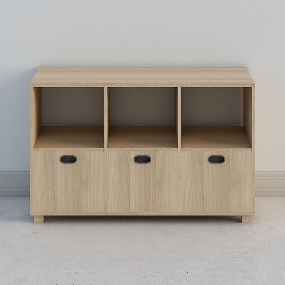 Urban Alley Storage Cabinet 3D model for Home Aesthetics