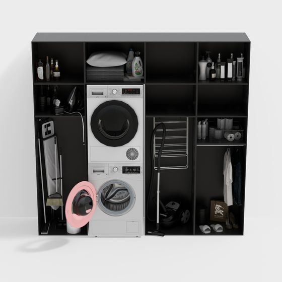 Armario de lavadora moderno