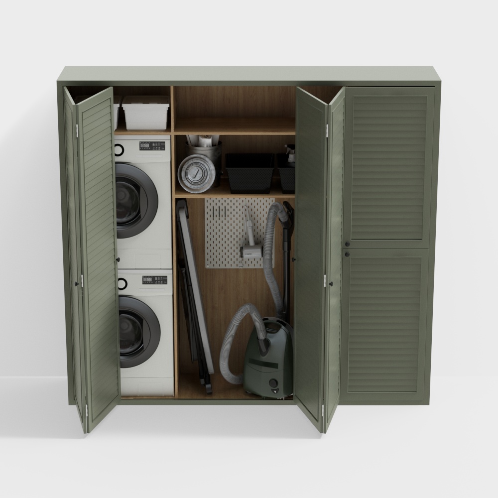 Modern laundry storage cabinet
