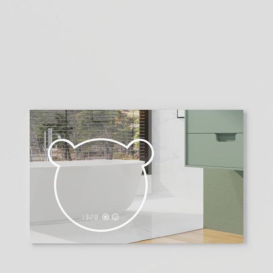 Futuristic Smart Mirror 3D model for Modern Bathrooms