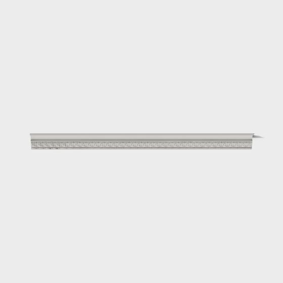 Gray French Carved Plaster Line 3D Model