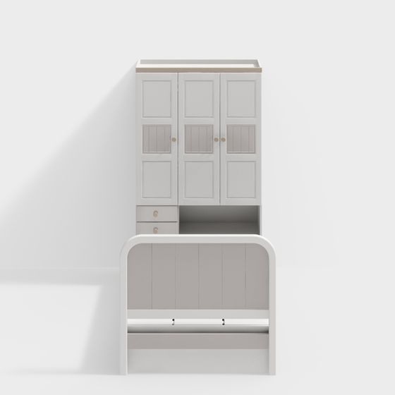 Urban Cabin Bedside Cabinet Set 3D model