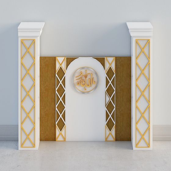 Arabic Archway Low-Poly 3D model