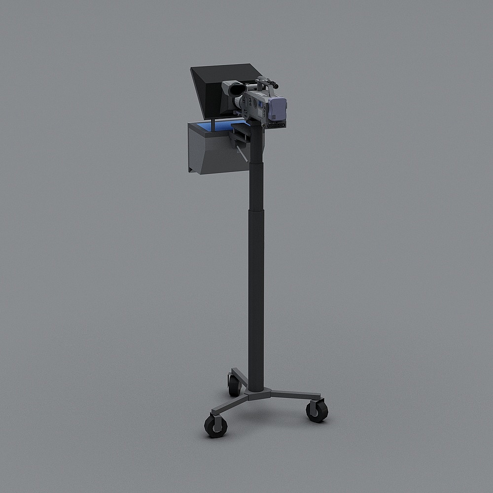 Futuristic Low-Poly Camera Stand 3D model