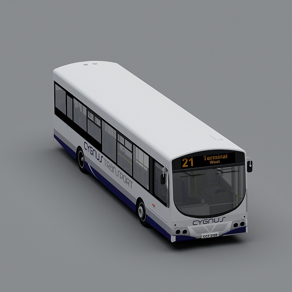 Cygnus Transport Bus 3D Model for Urban Scenes
