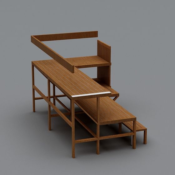 Urban Stairs 3D model