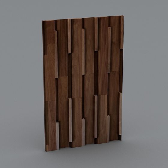 Elegant Geometric Wooden 3D model