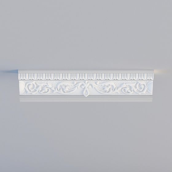 Baroque Style Low Polygon 3D model for Creative Projects