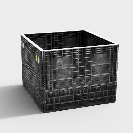 Low Poly Warehouse Container 3D model