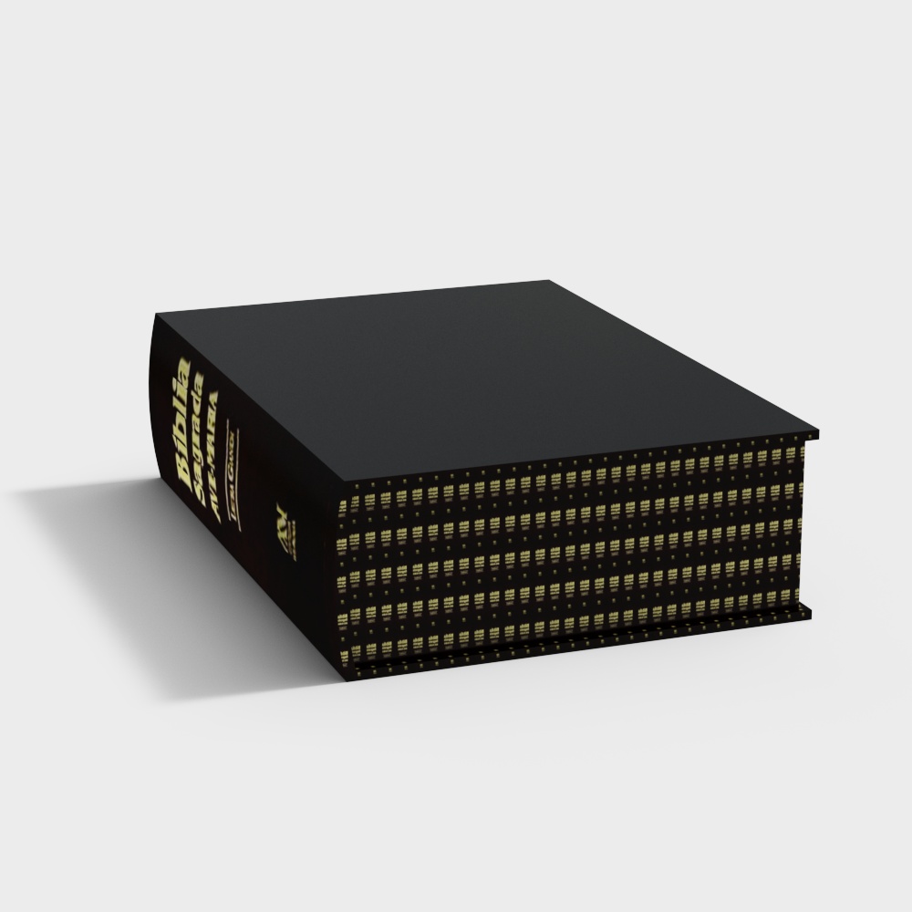 Holy Bible 3D model with Low-Poly and High-Detail Design