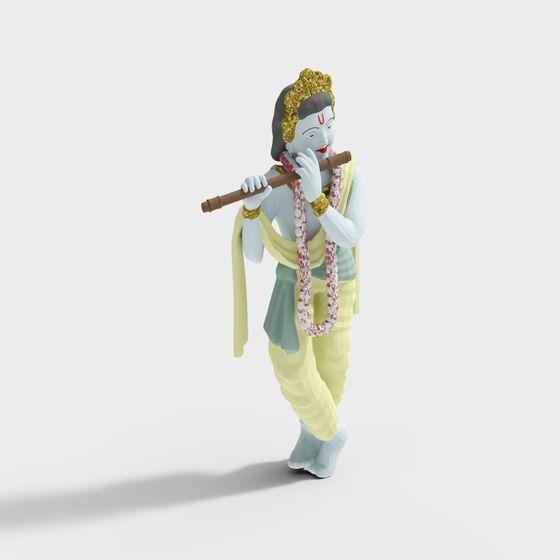 Krishna the Flutist 3D model