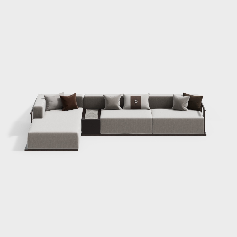 Neo-Chinese Living Room Multi-person Sofa