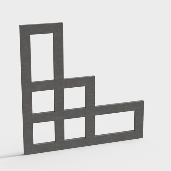 Unique Low-Polygon Geometric 3D model